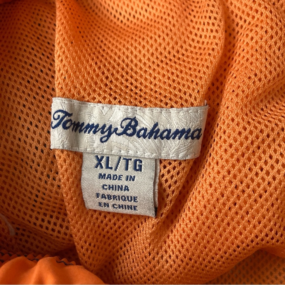 Tommy Bahama Men’s Blue/Orange Swim Trunks Nautical Design Hawaiian Tropical LG - Picture 11 of 13